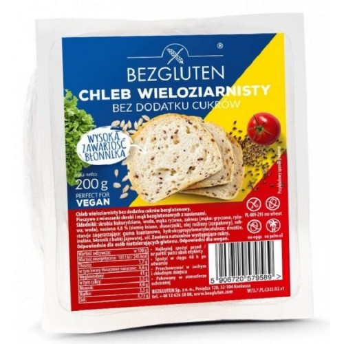 Хлеб крупнозернистый без сахара 200г Bezgluten