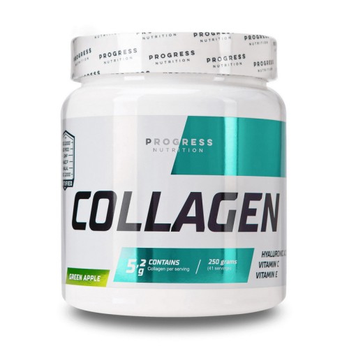Коллаген Collagen зеленое яблоко 250г Progress Nutrition