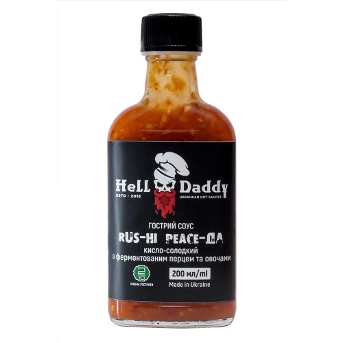 Острый соус RUS-ни! кисло-сладкий чили HellDaddy 200мл