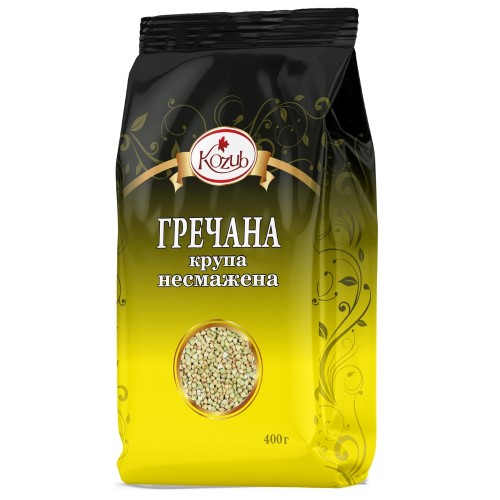 Крупа гречневая нежареная 400г Козуб