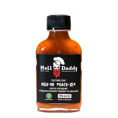 Острый соус RUS-ни! кисло-сладкий чили HellDaddy 100мл