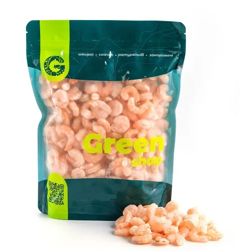 Креветки вареные очищенные 500г GREEN shop