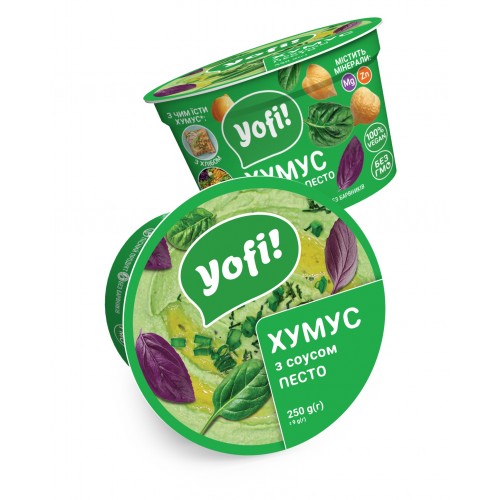 Хумус с соусом песто ТМ Yofi 250г