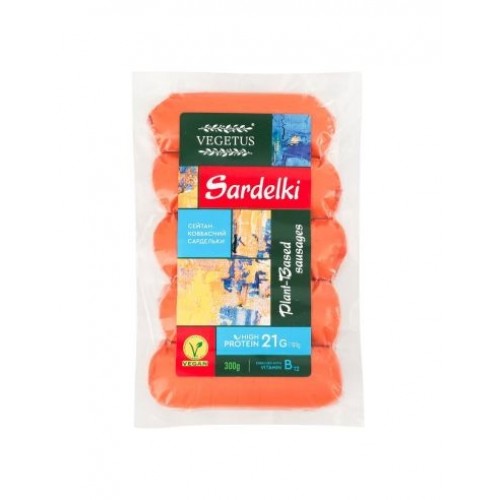Сейтан колбасний Sardelki Vegetus 300 г