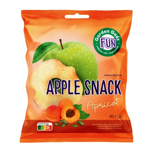 Чипсы яблочные со вкусом Абрикос 40г Garden Gadz