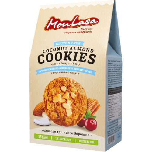Печенье безглютеновое Кокосово-Миндальное 120г MonLasa