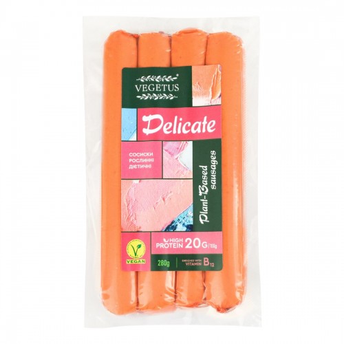 Сосиски растительные Dеlicate Vegetus 250 г